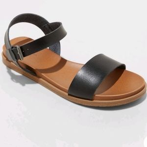 ⭐NEW Universal Thread Sandals Black 7.5